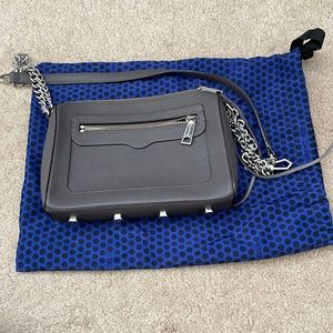 GREAT condition gray and silver Rebecca Minkoff Crossbody